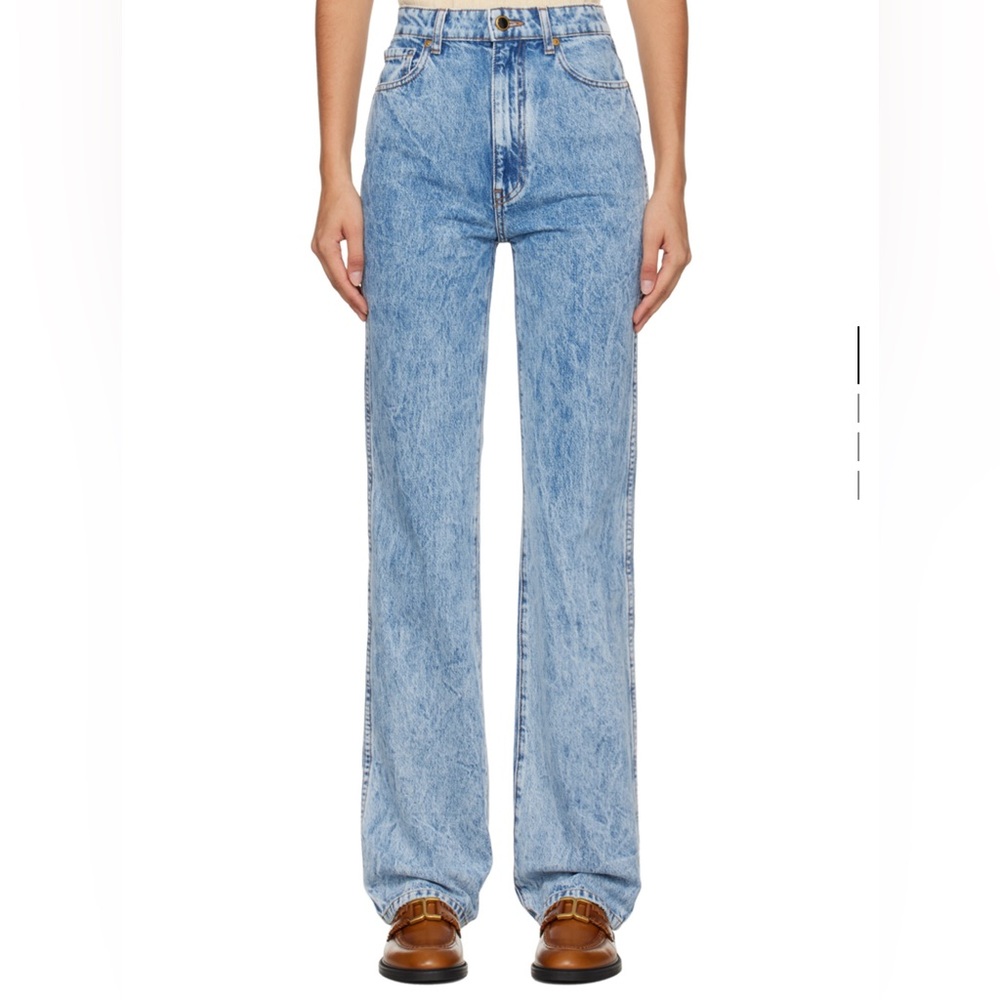Khaite Danielle Jeans in Distressed Bryce